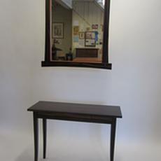 Macassar Ebony mirror and hall table